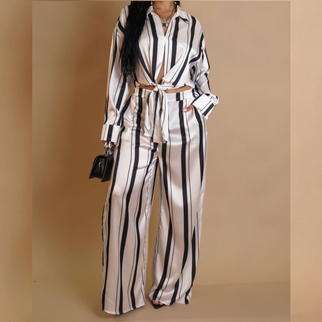 Noir Stripe Set
