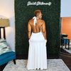 Taking Notes Maxi Dress (white)