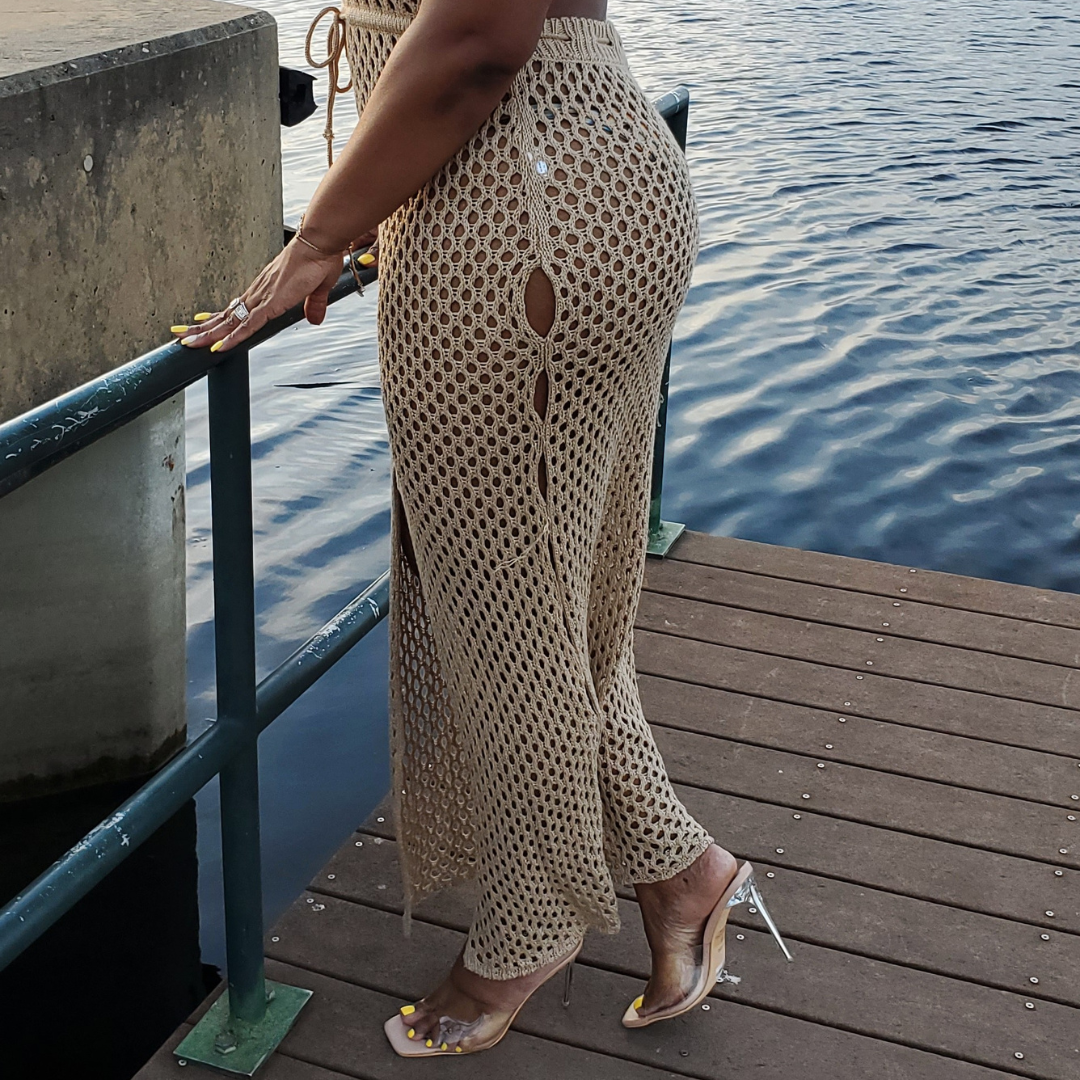 Sun Crochet Cover Up (tan)