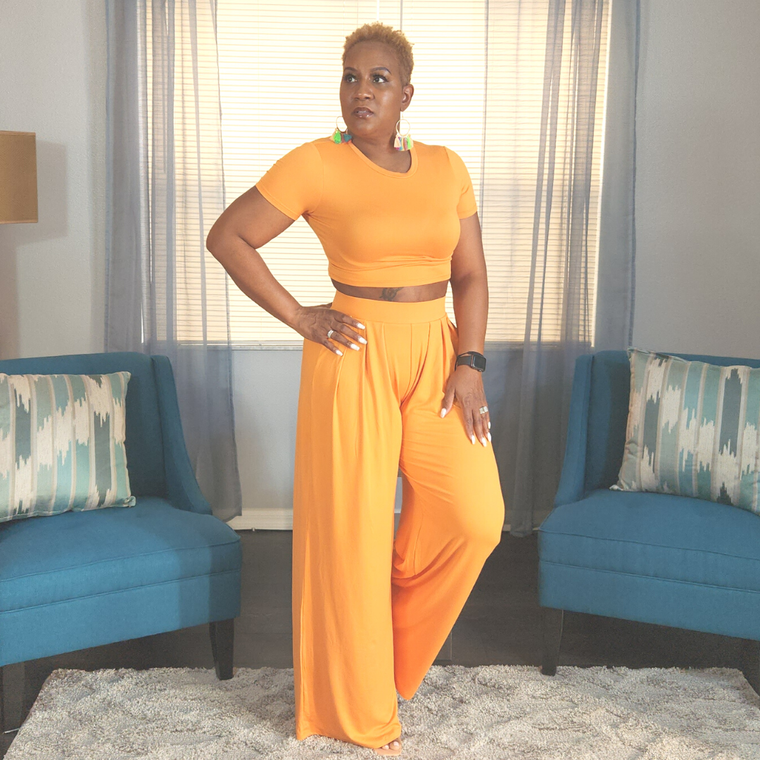 Lets Connect Pants Set (citrus)