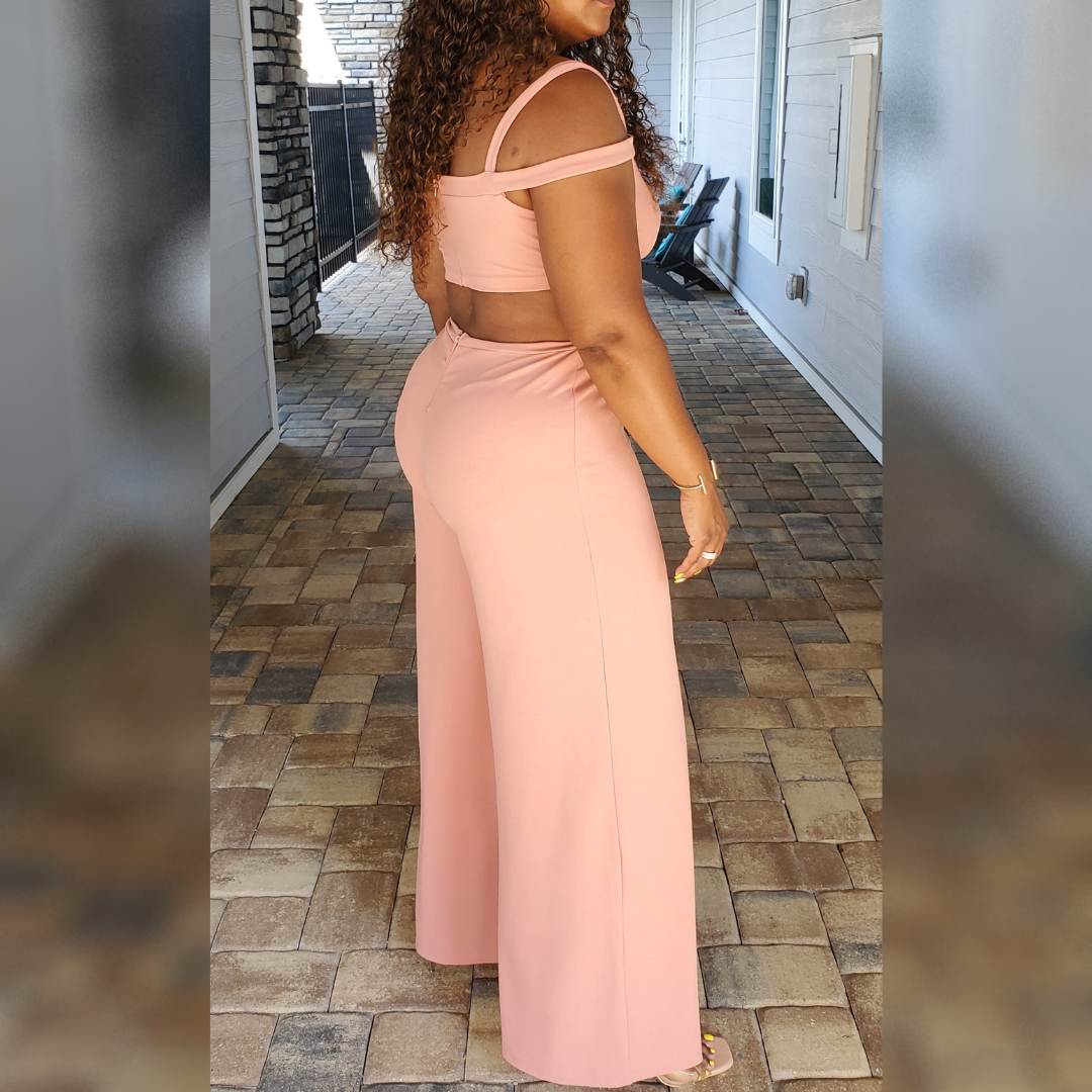 Make Them Blush Jumpsuit (Pink)