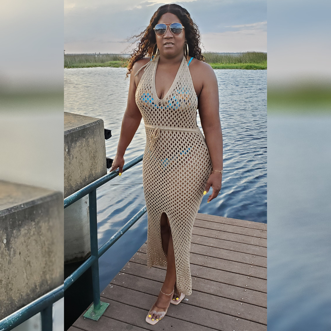 Sun Crochet Cover Up (tan)